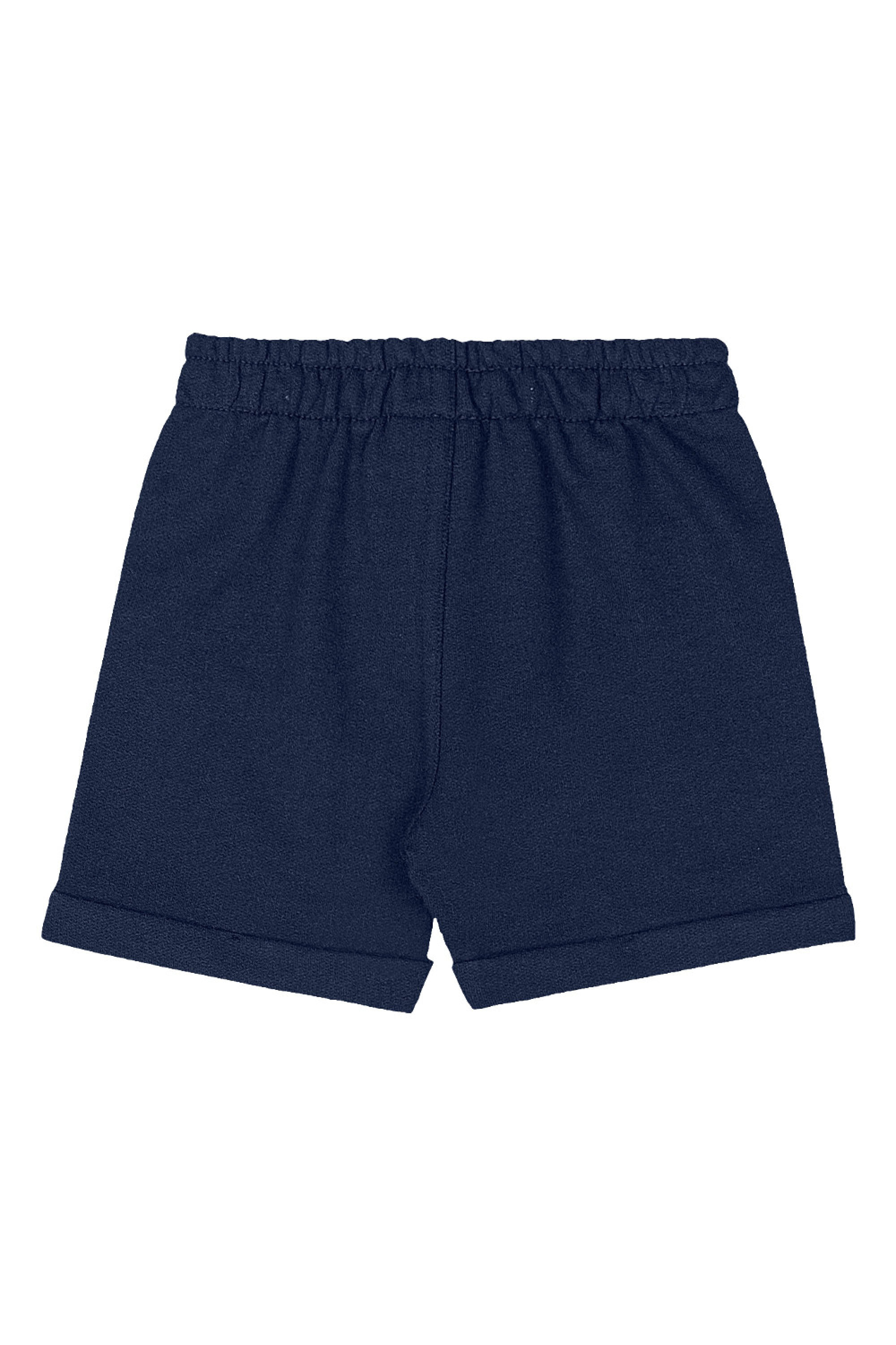 Conjunto Bebê Menino com Camiseta Estampada e Bermuda Moletom (Branco) Quimby - Imagem 10